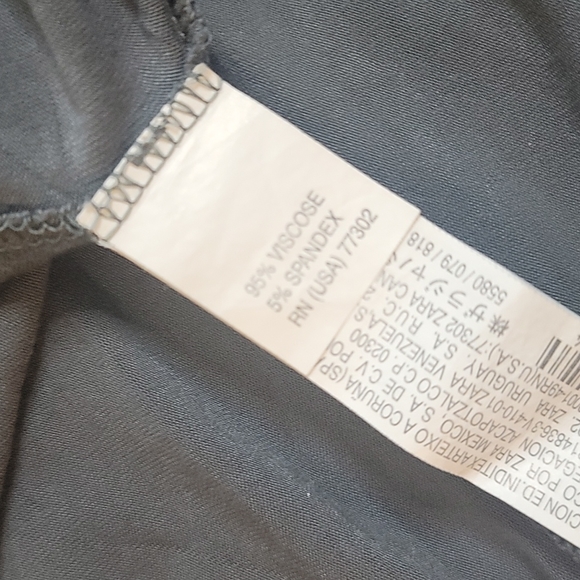 Zara TRF gray body hugging dress sz Med - Picture 10 of 10